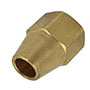 1/2 Inch (in) Tube Size Short Nut Type Society of Automotive Engineers (SAE) 45 Degree Flared Tube Fitting