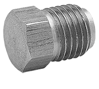 5/16 Inch (in) Tube Size Solid Plug Type Inverted Flared Tube Fitting - 2