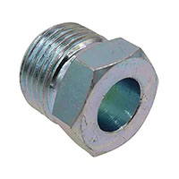 3/8 Inch (in) Tube Size Standard Steel Nut Type Inverted Flared Tube Fitting