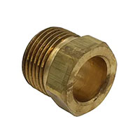 3/16 Inch (in) Tube Size Brass Nut Type Inverted Flared Tube Fitting