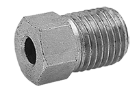 1/2 Inch (in) Tube Size Brass Nut Type Inverted Flared Tube Fitting - 2