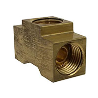 1/4 Inch (in) Tube Size Union Tee Type Inverted Flared Tube Fitting