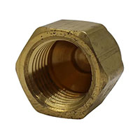 1/4 Inch (in) Tube Size End Cap Type Society of Automotive Engineers (SAE) 45 Degree Flared Tube Fitting