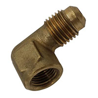 1/4 Inch (in) Tube Size Female Elbow Type Society of Automotive Engineers (SAE) 45 Degree Flared Tube Fitting