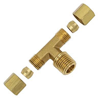 3/8 Inch (in) Tube Size 1/4-18 Thread Size Compression Fitting (172640)