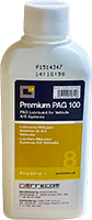 Premium PAG 100, 8 Fluid Ounce (fl oz) Capacity Tank Air Conditioning Compressor Lubricant (OL6003.UQP2)