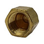 1/4 Inch (in) Tube Size End Cap Type Society of Automotive Engineers (SAE) 45 Degree Flared Tube Fitting